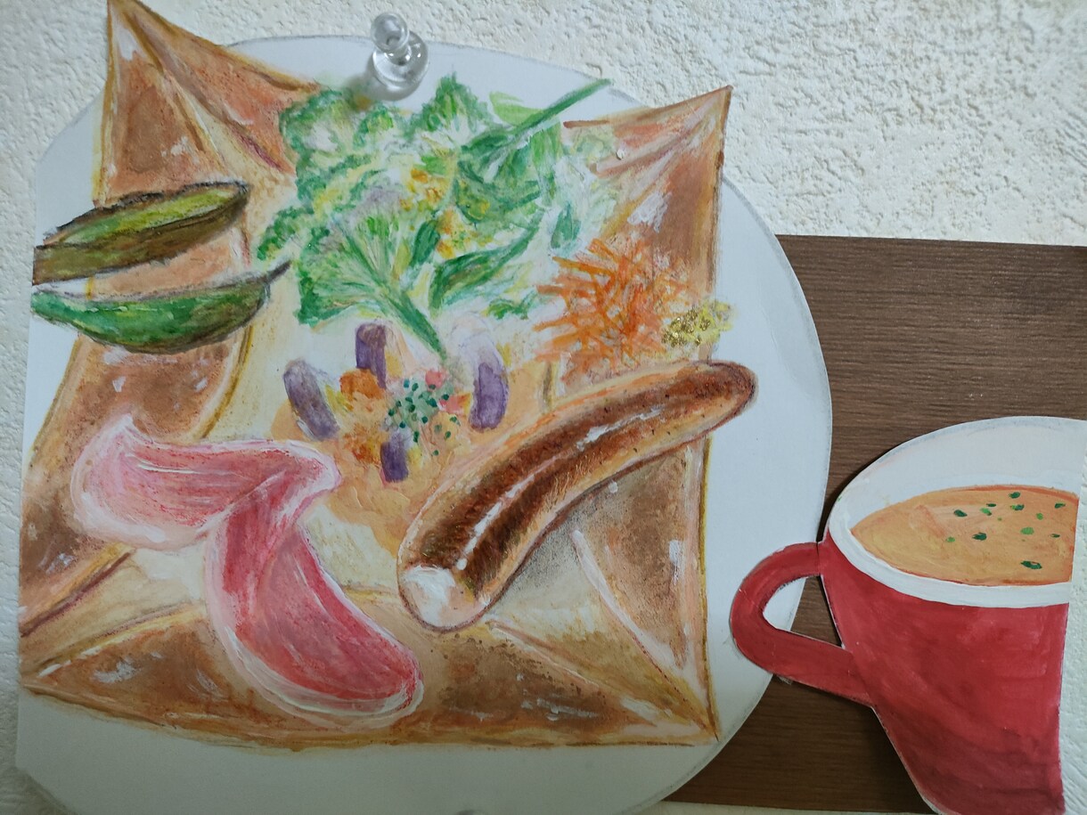 飾り絵になるイラストを書きます 絵は額に入れますが飾りを付けトータルデザインをします イメージ2