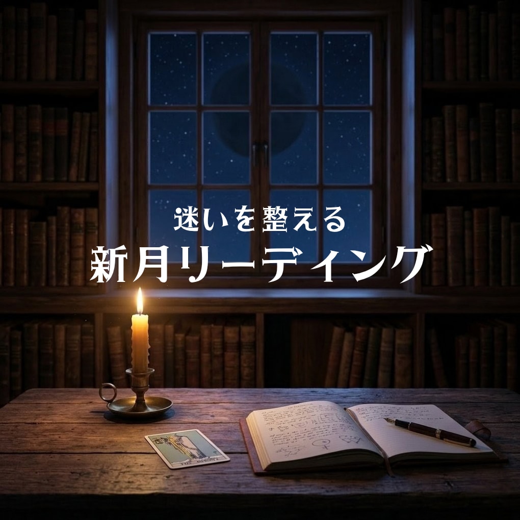 新月】静かに心を整え、次の一歩を照らします 今の状況と感情を整理し納得できる行動へ導きます イメージ1