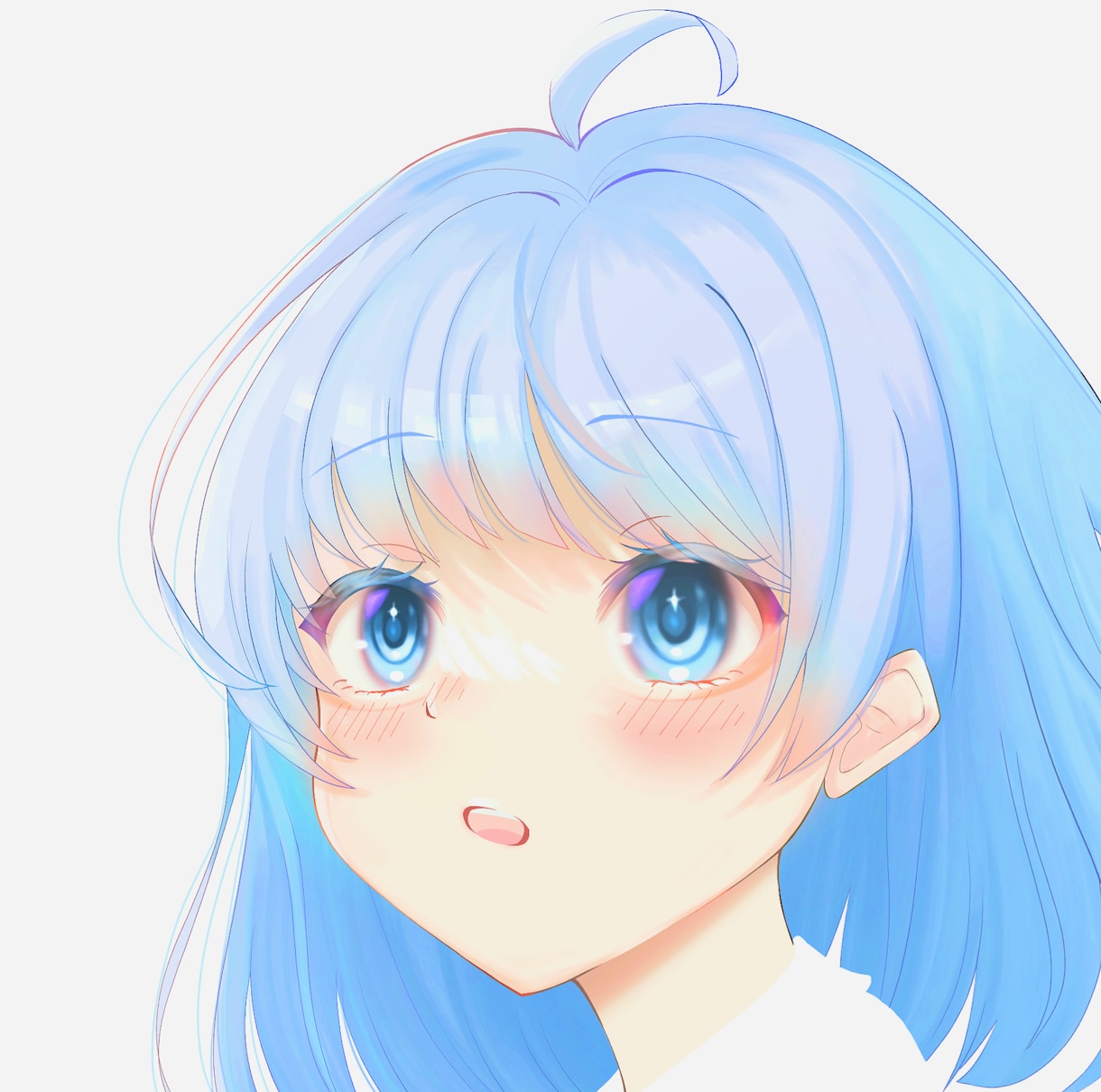 SNS等のイラストをお描きします 商用利用⭕お目目が綺麗なかわいい女の子のイラストを作成！！ イメージ3