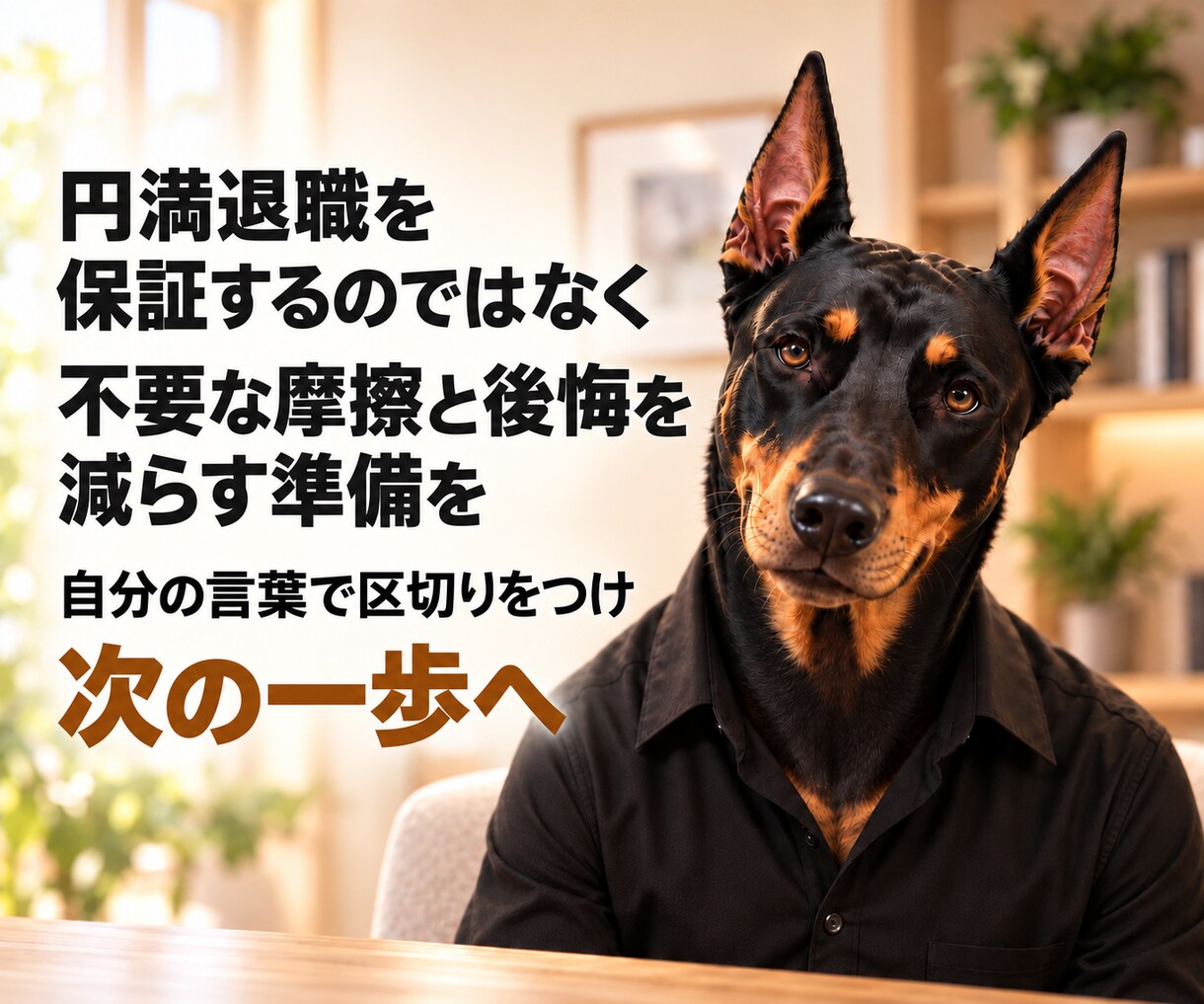 自分で退職を伝えるための準備を整えます 切り出し方・退職理由・引き止め対応まで準備 イメージ6