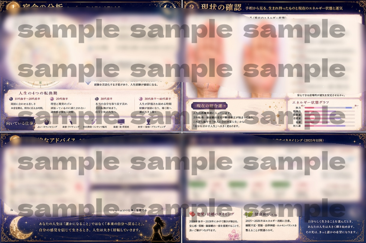 西洋占星術×手相｜星と手相で総合的に占います 【200人鑑定】約2万字の大ボリューム イメージ1