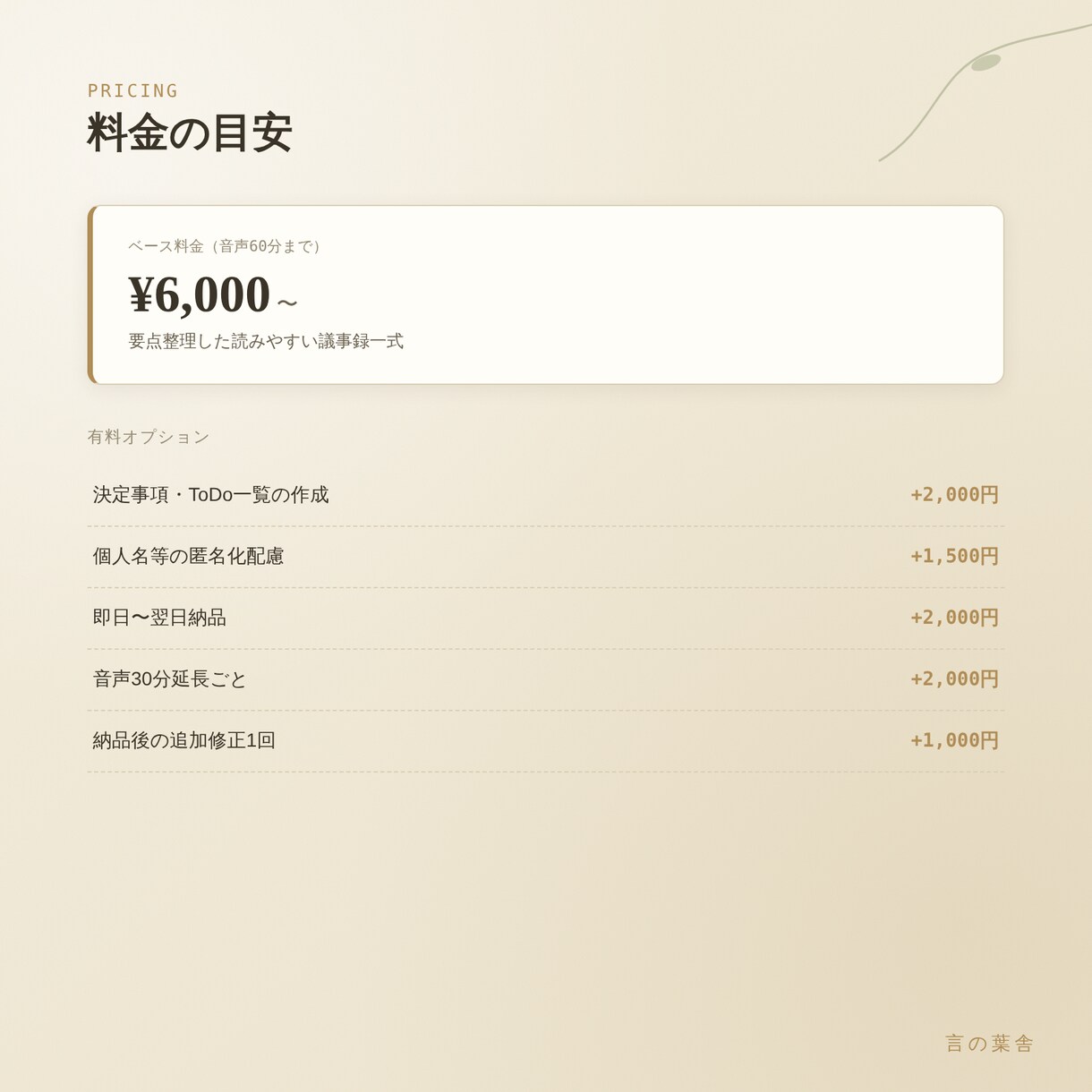 音声から、要約・匿名化まで議事録に仕上げます 士業・経営者の機密案件も安心してお任せを イメージ5