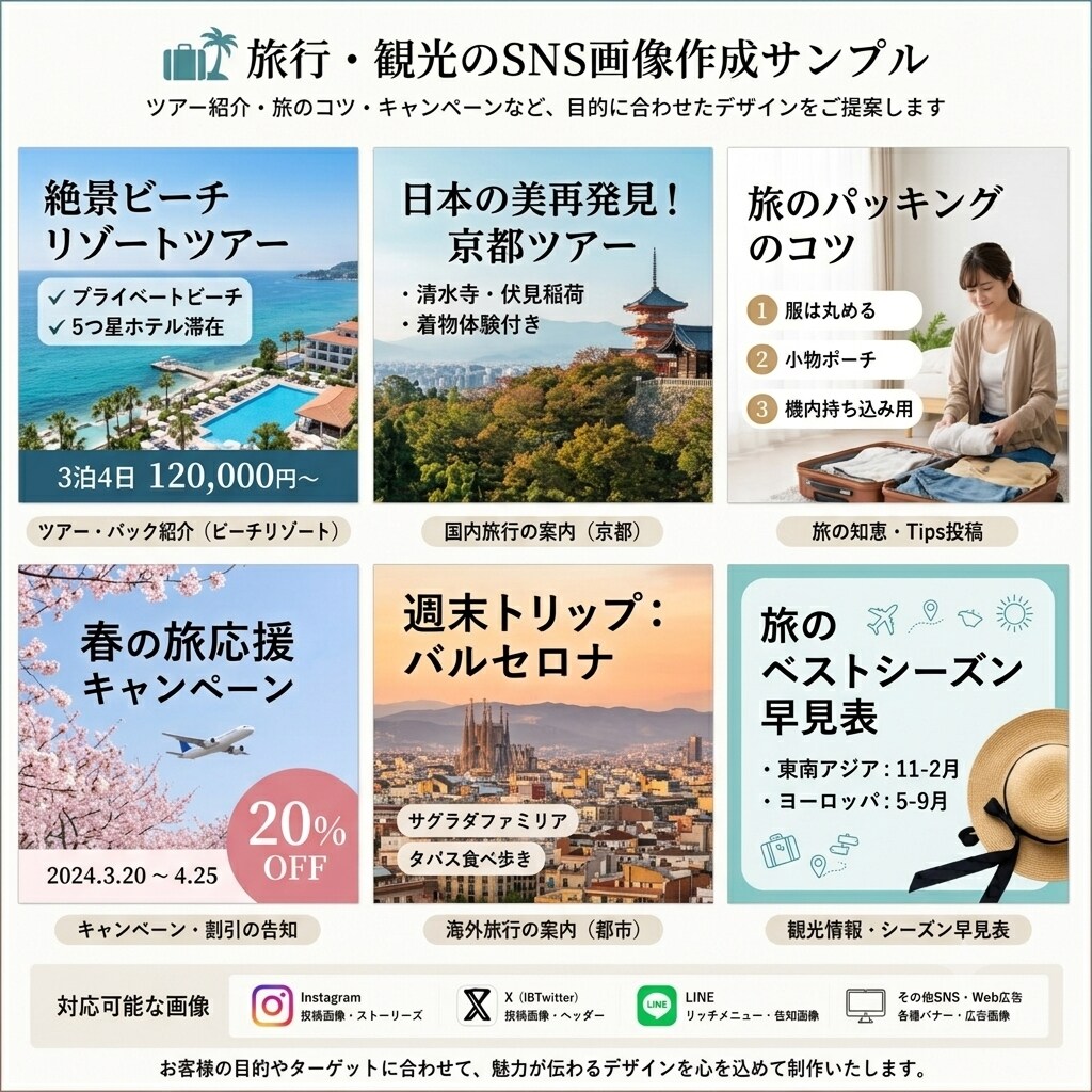伝わるSNS画像・バナー制作します 目的に合わせた伝わるデザインをご提案します イメージ3