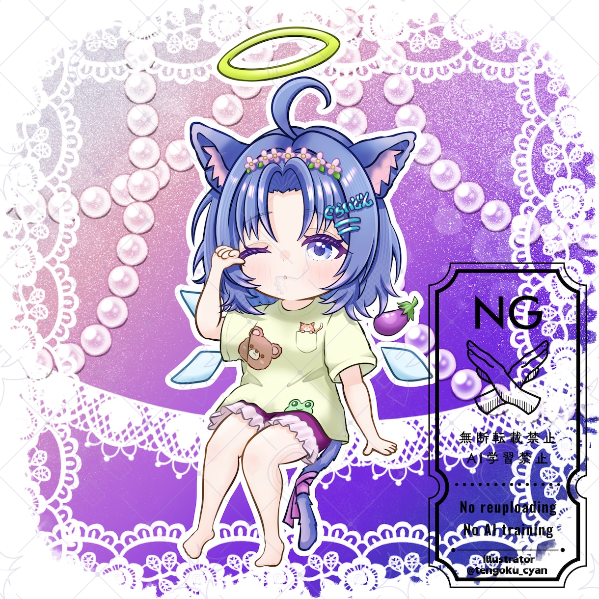 商用利用可！衣装も魅せるミニキャラを描きます ライバー活動をお手伝い！リッチな仕上がりのデフォルメイラスト イメージ6