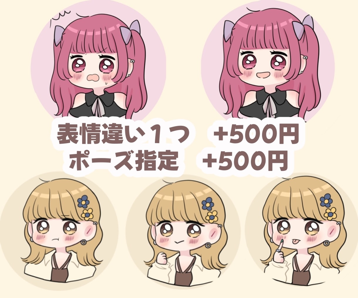 商用OK★オリジナルゆる可愛いアイコン描きます SNS、ブログ、挿絵に★自分だけのアイコンで注目度UP！ イメージ3