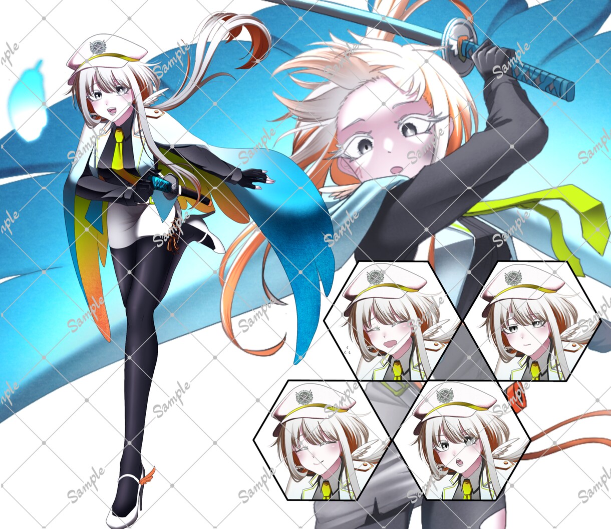 TRPG、一次創作、ゲーム、配信用立ち絵描きます ご希望により、表情差分、戦闘差分、衣装差分が追加可能です！ イメージ1