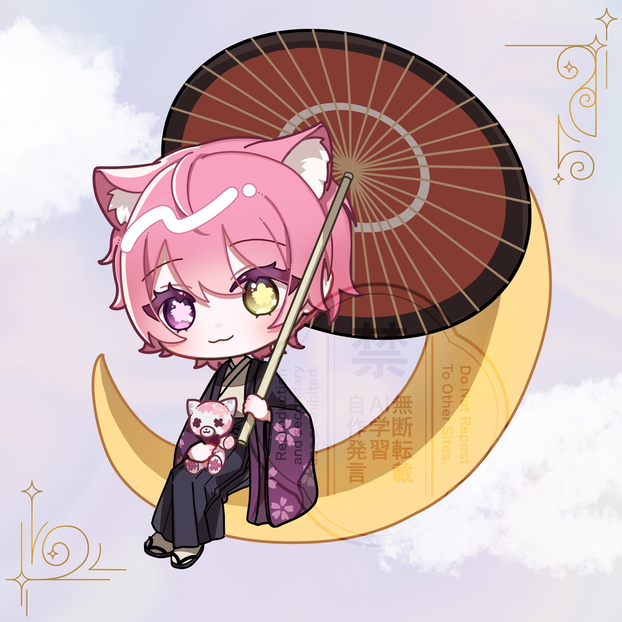 アイコン、MVにも！かわいいミニキャラを作成します ミニキャラ立ち絵～顔アップアイコンまで可能！ イメージ5