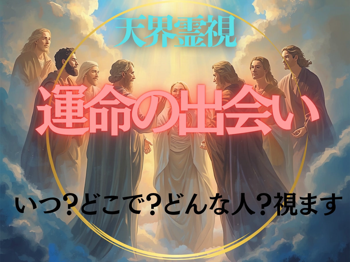 あなたの運命の出会いを視ます いつ・どこで・どんな人かお伝えします イメージ1