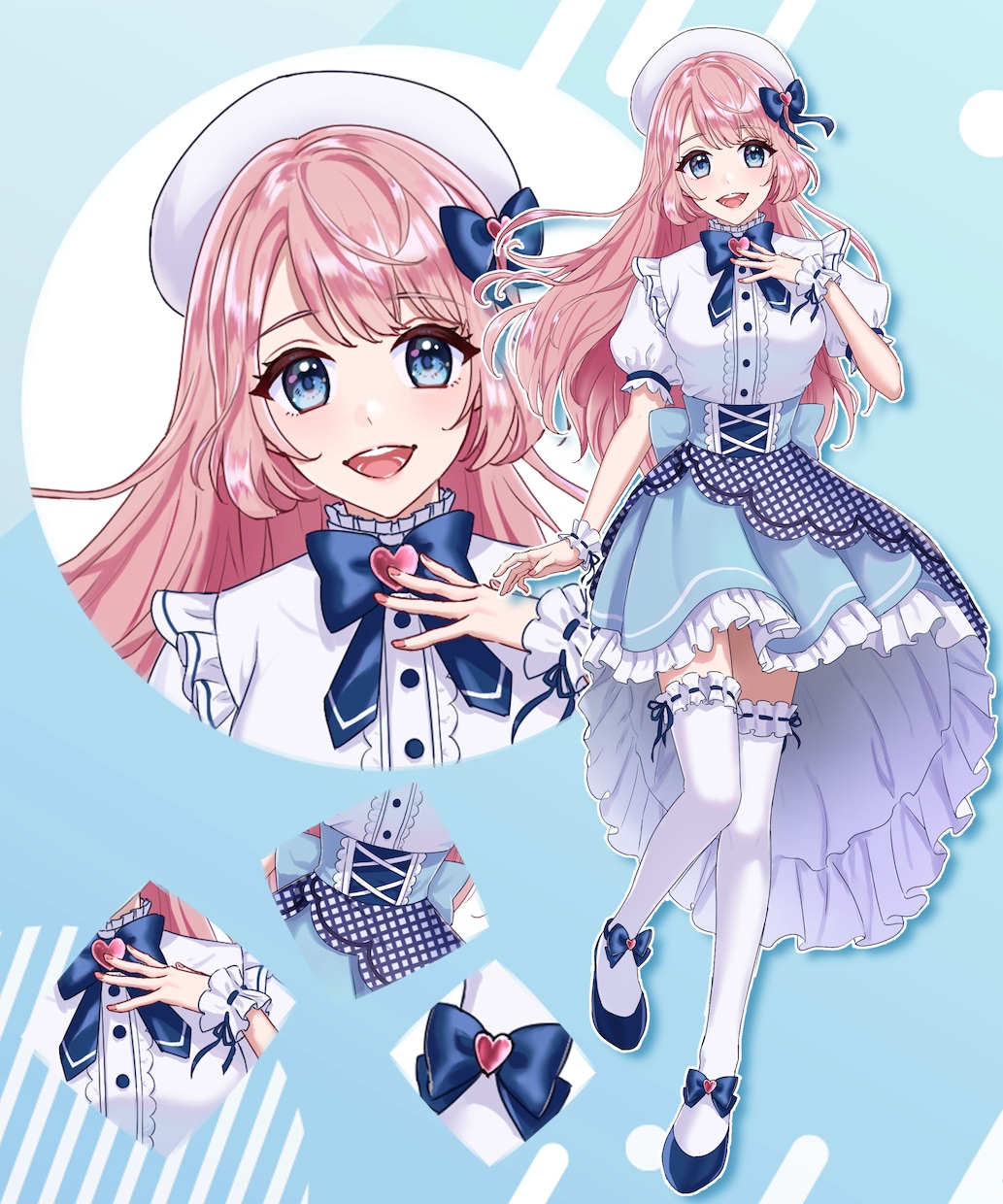 リスナーに愛される！キャラクターデザインをします あなたのVtuber・IRIAMデビューを華やかに応援します イメージ2