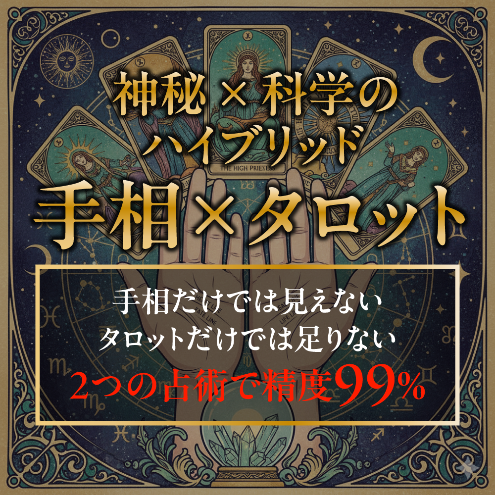 手相×タロットで運命を完全解読します ⭐️現在と未来から最適解を導く究極のハイブリッド鑑定⭐️ イメージ1