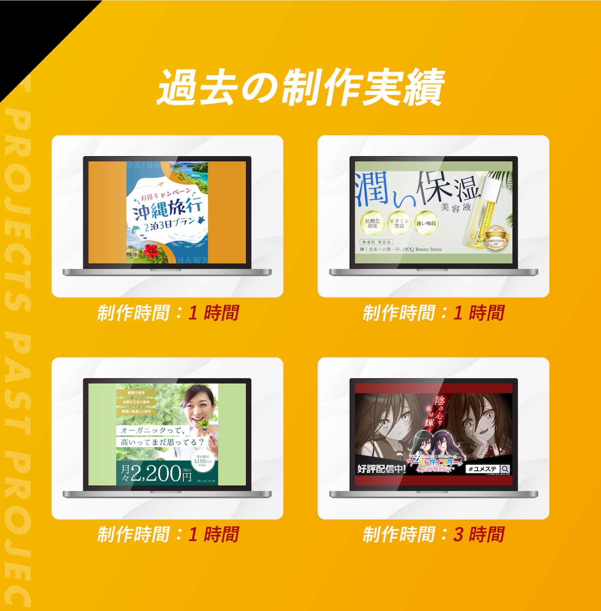 最短即日◎プロが爆速でバナー作成します 高品質×迅速納品×低価格◎午前中依頼で当日納品 イメージ2