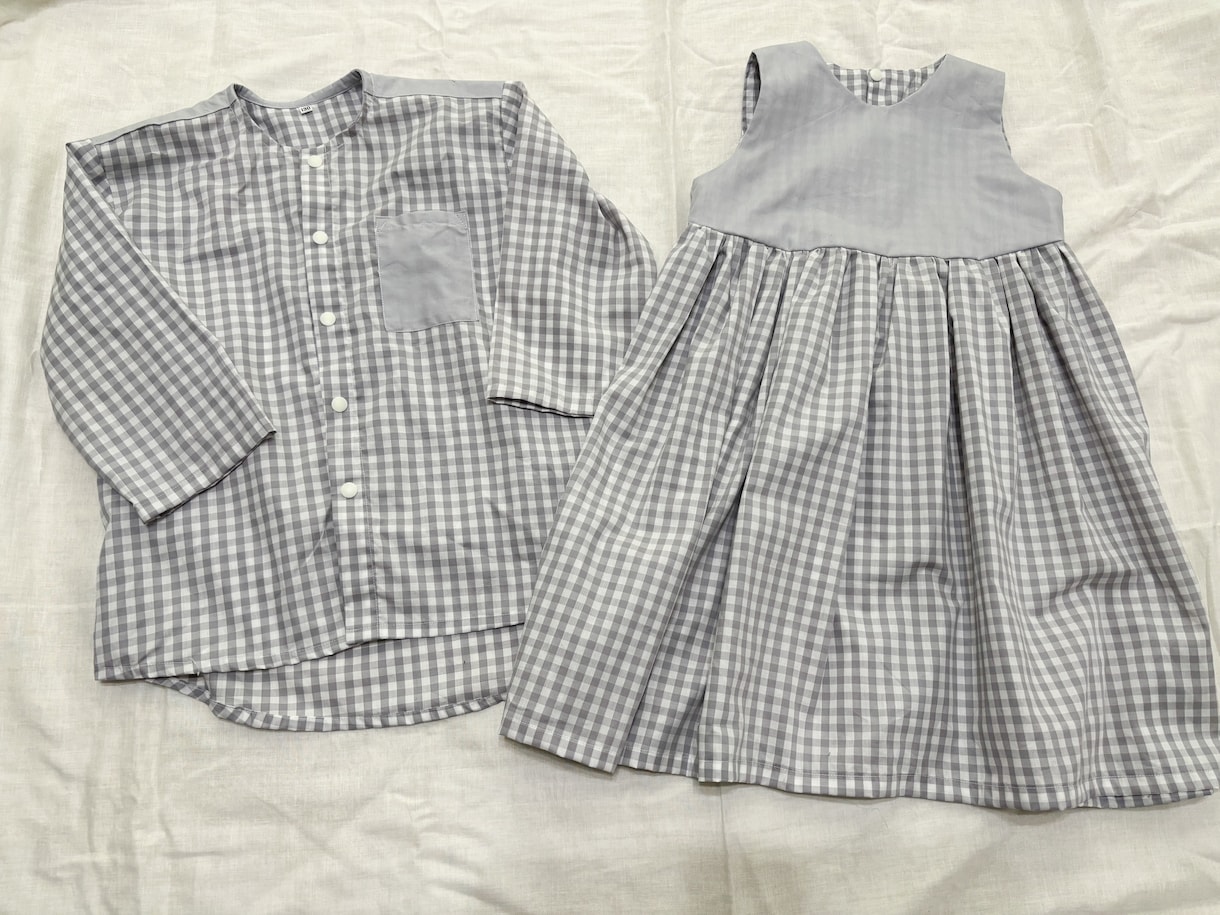兄妹おそろい服つくります 兄妹おそろい服｜生地持ち込み専用　期間限定モニター価格 イメージ4