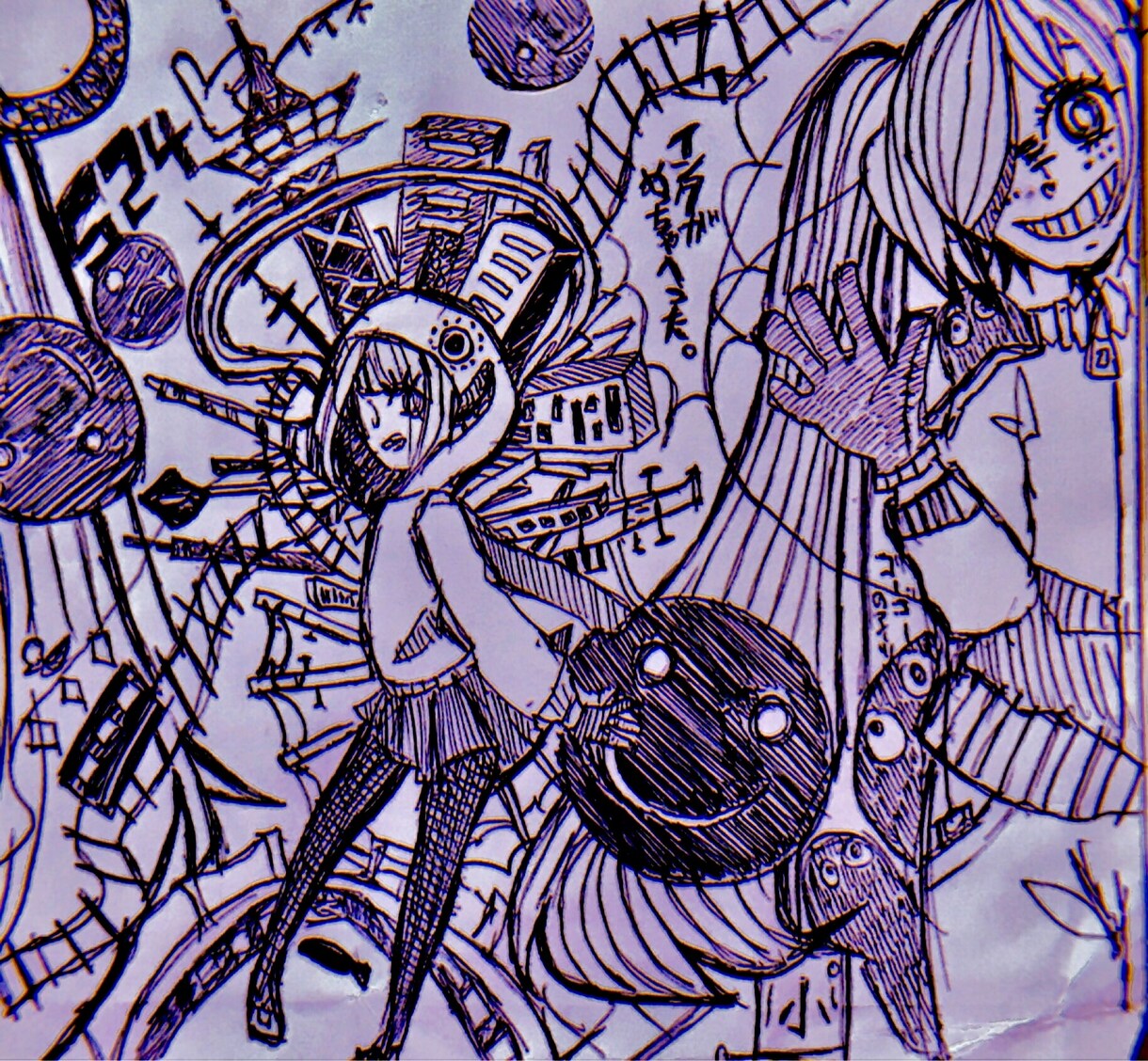 アナログ×デジタル着色イラスト描きます アナログでペン入れ→PCに取り込みデジタルで着色します イメージ4