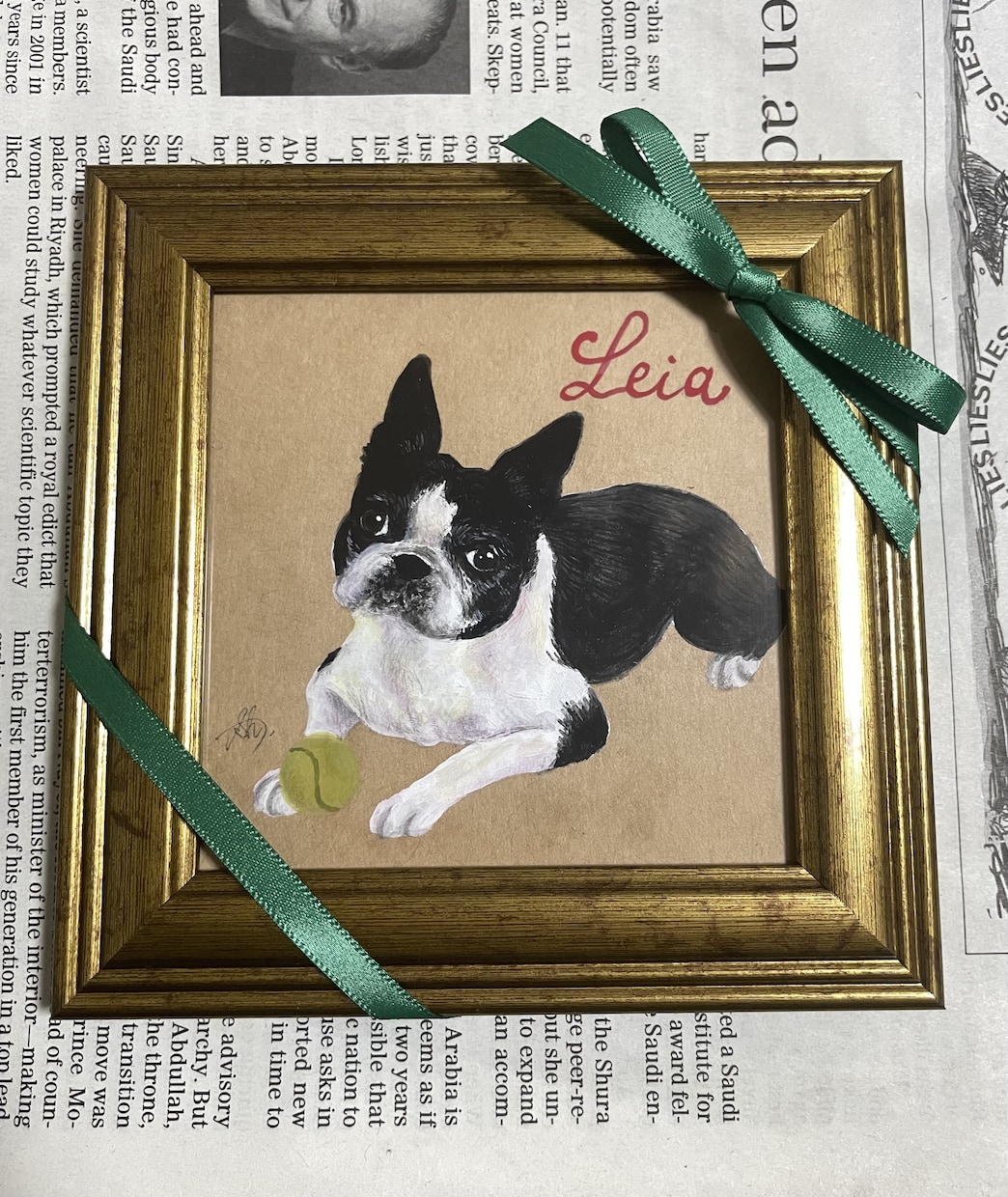 温もりを感じるペット似顔絵を描きます 贈りものにも最適なミニ似顔絵です♪ イメージ5