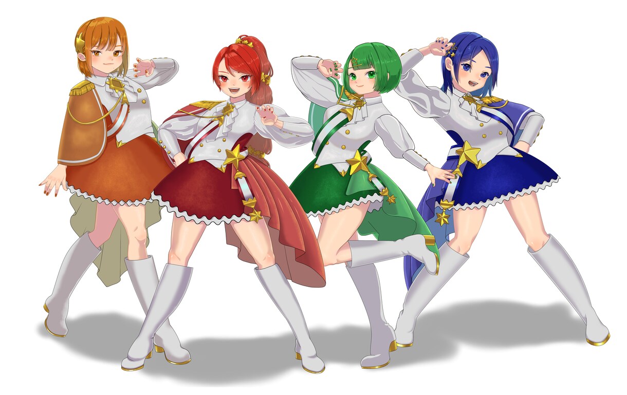 キャラクターデザイン、立ち絵、バーナー等作成します 依頼者様のご要望に沿った商品を少しでも早く提供します イメージ5
