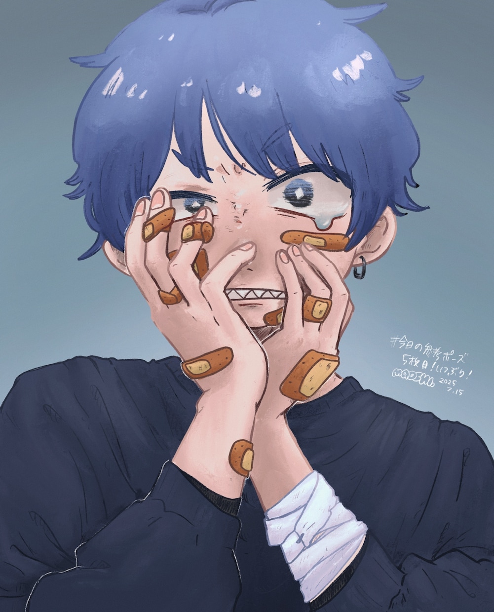 ポップでダークなイラスト・似顔絵描きます ‪☺️グッズやアイコン・サムネ、プレゼント用似顔絵が人気◎ イメージ10