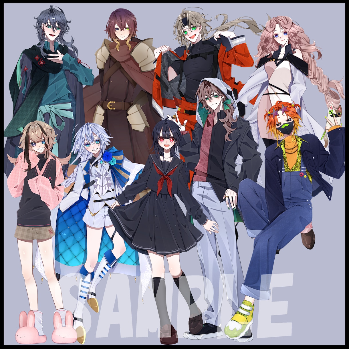 人目を引くキャラクター立ち絵を制作致します TRPG・ゲーム・配信用のキャラクター立ち絵を制作致します！ イメージ2