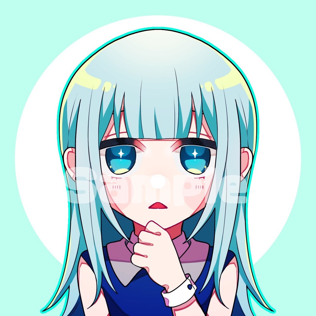 かわいいアイコンイラスト作成いたします キャラクターイラストでお好みのアイコン作成いたします！ イメージ2