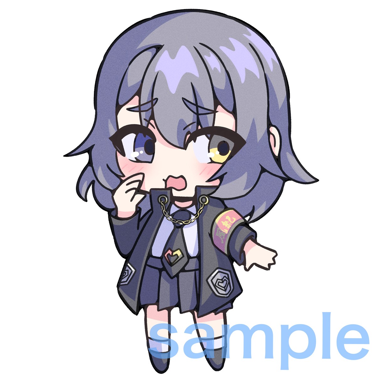 キュートなミニキャラ描きます ぱっと目を引くような可愛いイラストをお届け！ イメージ3