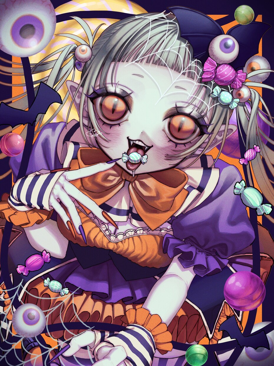 MVイラストやSNSアイコンなどイラスト制作します ダークでキュートな女の子が魅力的なイラストを描きます。 イメージ8
