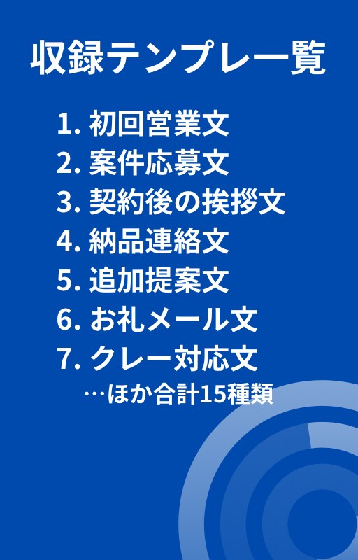 営業メールテンプレ集を作ります 副業・営業初心者向け！即使える15種セット イメージ2