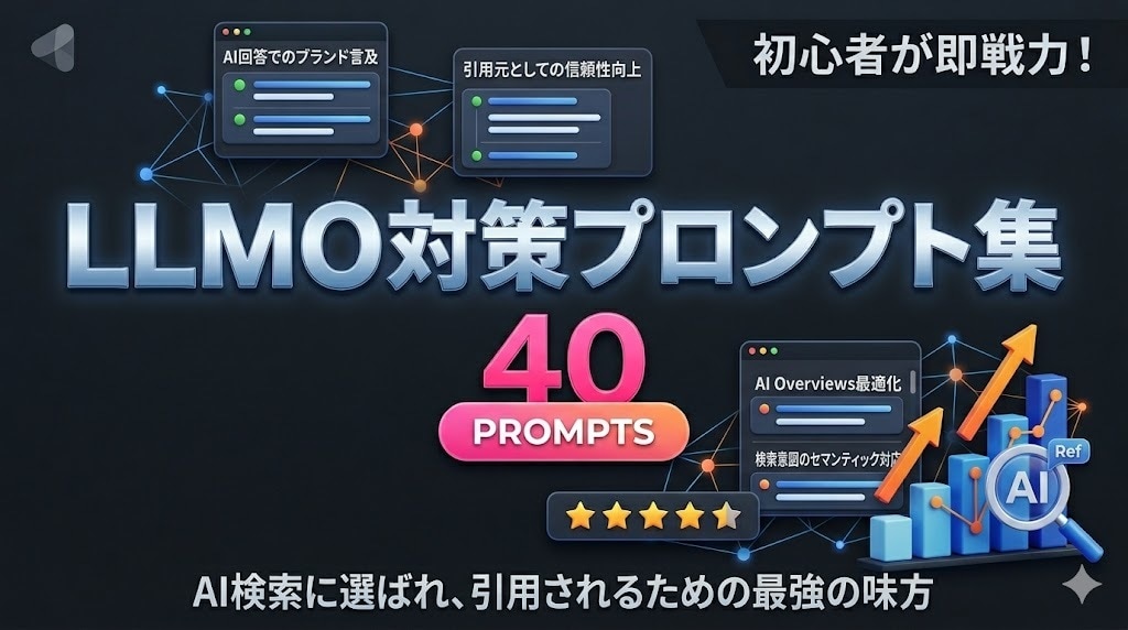 ChatGPTでAI検索プロンプト40提供します AI検索の20〜30%シェアを取りこぼさない イメージ1