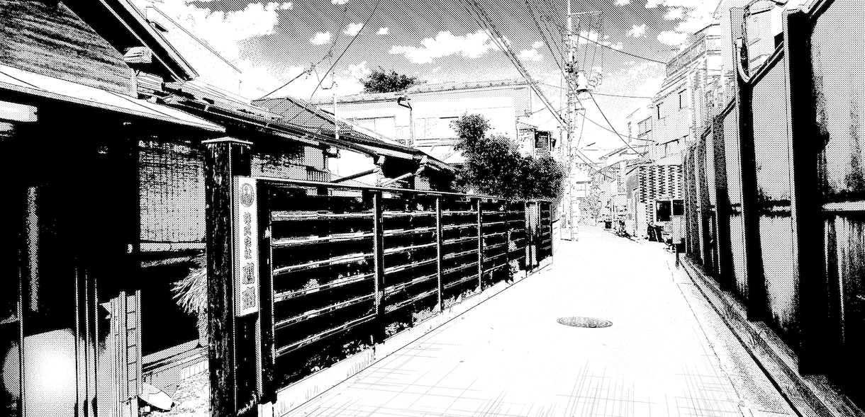 風景写真を漫画背景風に描きます 思い出・日常の景色を漫画背景風に！ イメージ5