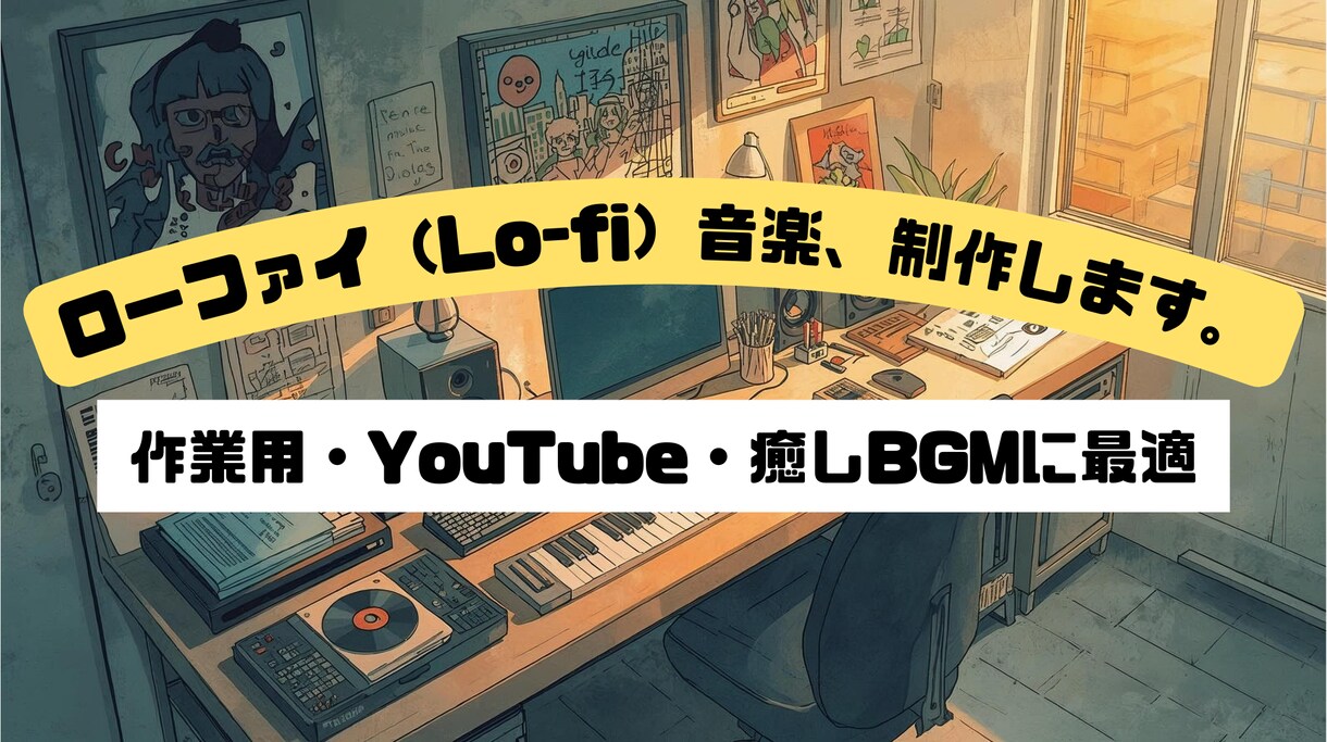 リラックスできるLo-fi/Chillを作曲します 作業や勉強時間に寄り添うリラックス癒し系BGM イメージ1