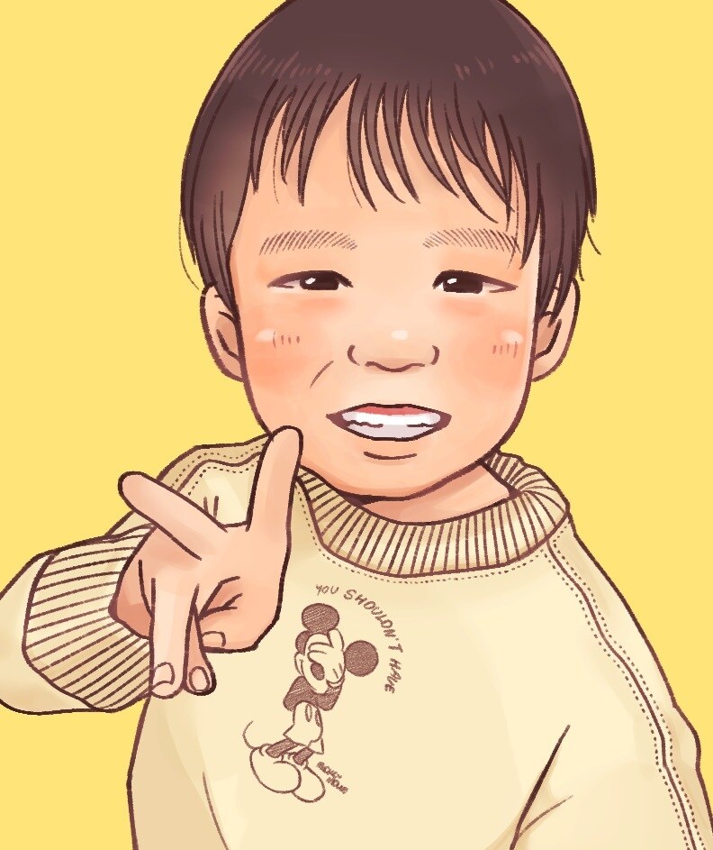 程よくリアルで温かみのあるお子様の似顔絵を描きます サンプルのようなお子様の似顔絵を描きます。 イメージ3