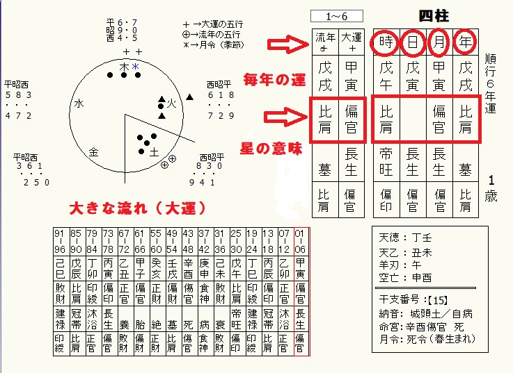 ２０年の四柱推命歴であなたの運勢を占います 誕生日だけであなたの現状を把握して問題をすぐに解決いたします イメージ2