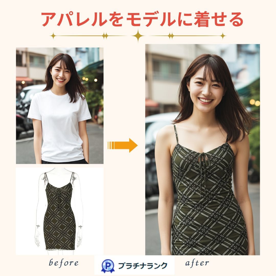 競合と差別化！モデル合成・色変え・背景差し替えます 「同じ画像ばかり…」を卒業！売れる商品画像に変身 イメージ1