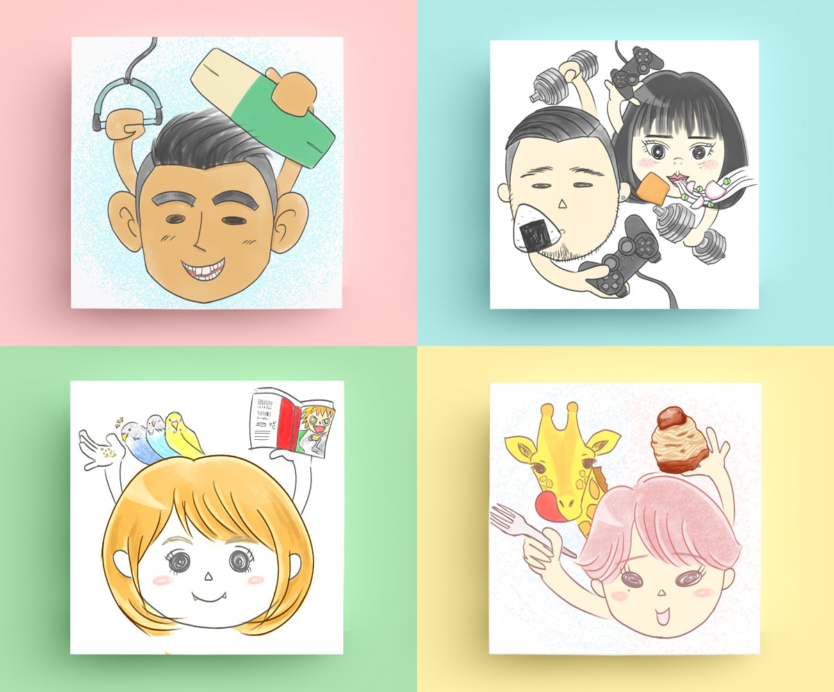 新ジャンル！想像似顔絵描きます あなたの顔、写真を見ずに似顔絵にします！ イメージ6