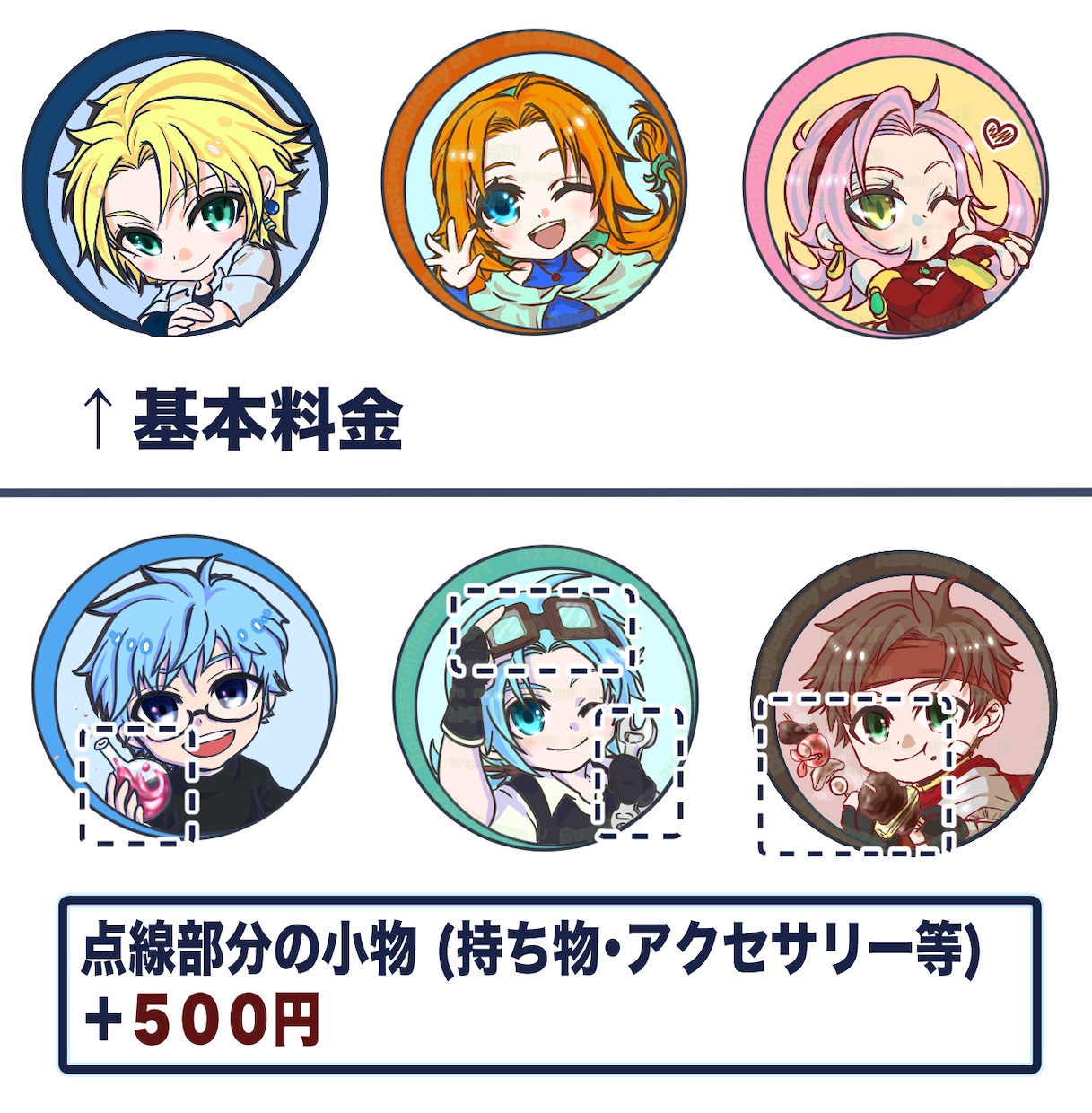 オリジナルキャラの可愛いアイコン描きます 可愛いデフォルメアイコンいかがですか⭐︎ イメージ2