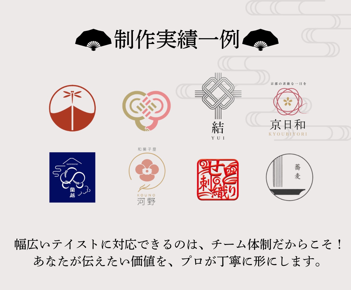 プロが和ロゴ・和モダンロゴであなたの価値を高めます 歴15年以上のプロチームが「勝たせる」ロゴで成功に導きます イメージ3