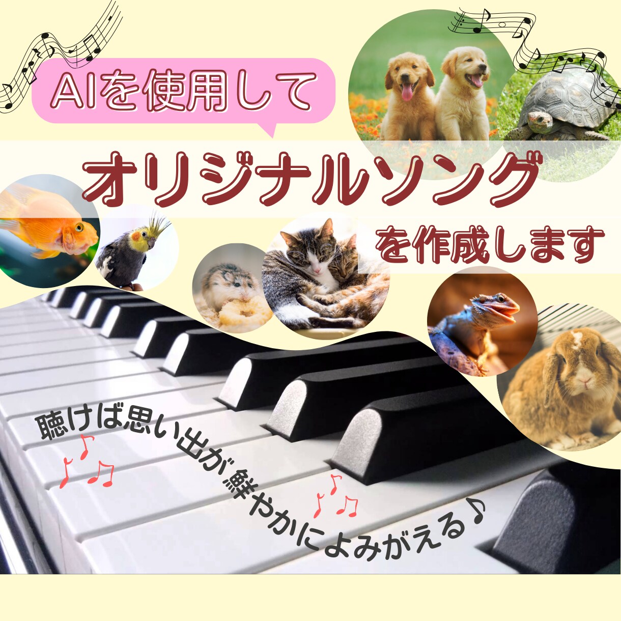 ワンちゃんへのオリジナルソング付き動画を作成します ペットロスへ悩んでいる方向けにあの子の動画を作成します イメージ1