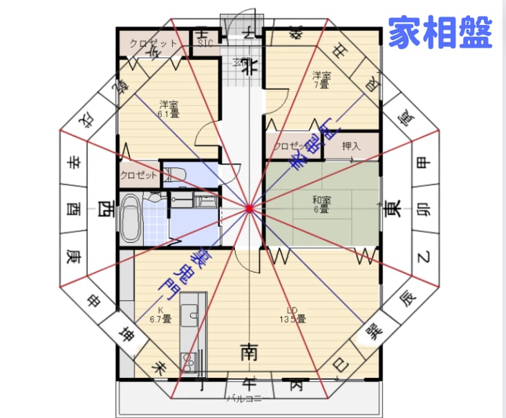 風水・家相☆間取り図に正確な方位線を入れます 【時短！】プロ鑑定師・セミナー講師・一般の方　代行致します✨ イメージ7