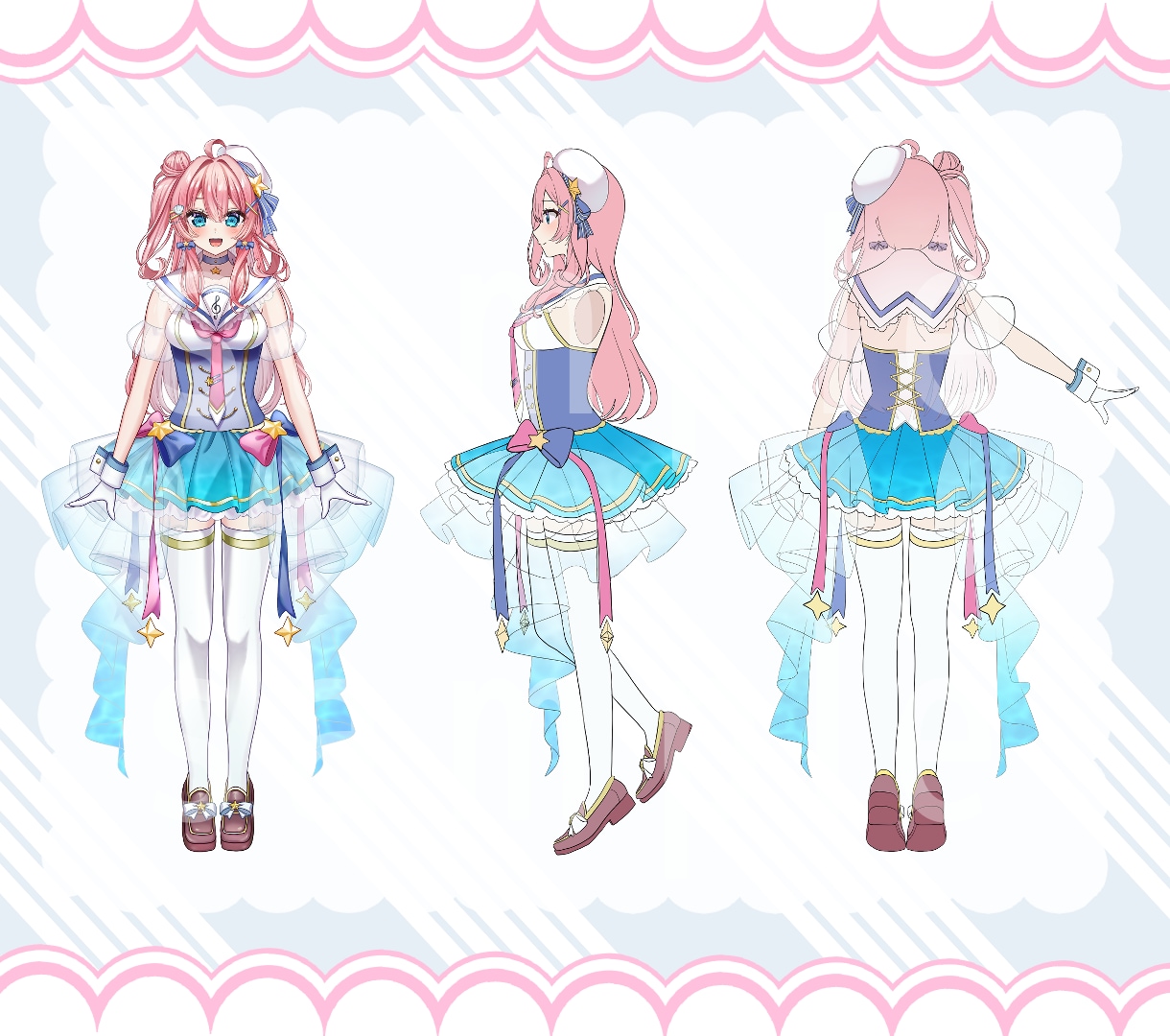 かわいい立ち絵＆VTuber用パーツ分け制作します キャラデザから一括対応可能です！ イメージ6