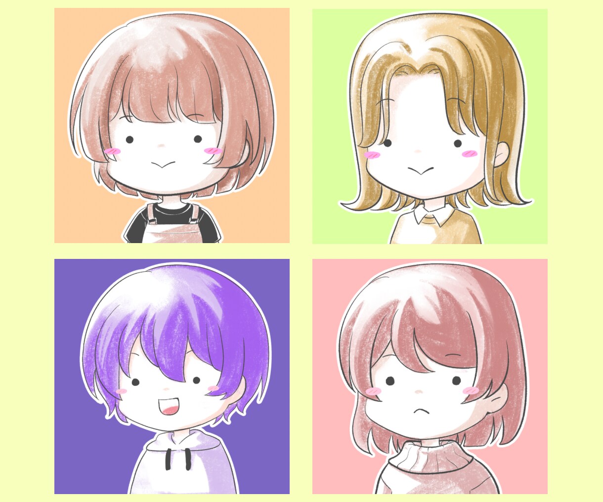 最短即日、ゆるふわアイコン制作します あなたのブログ・SNS・YouTubeを和やかにしませんか？ イメージ5