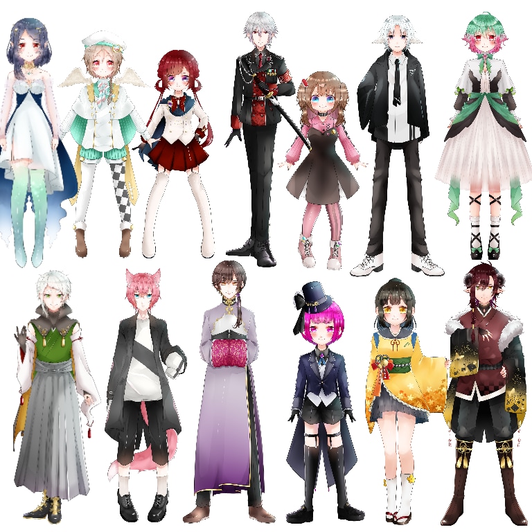 Vtuberキャラクターデザインします Vtuberとしてデビューされたい方、是非ご検討を！ イメージ5