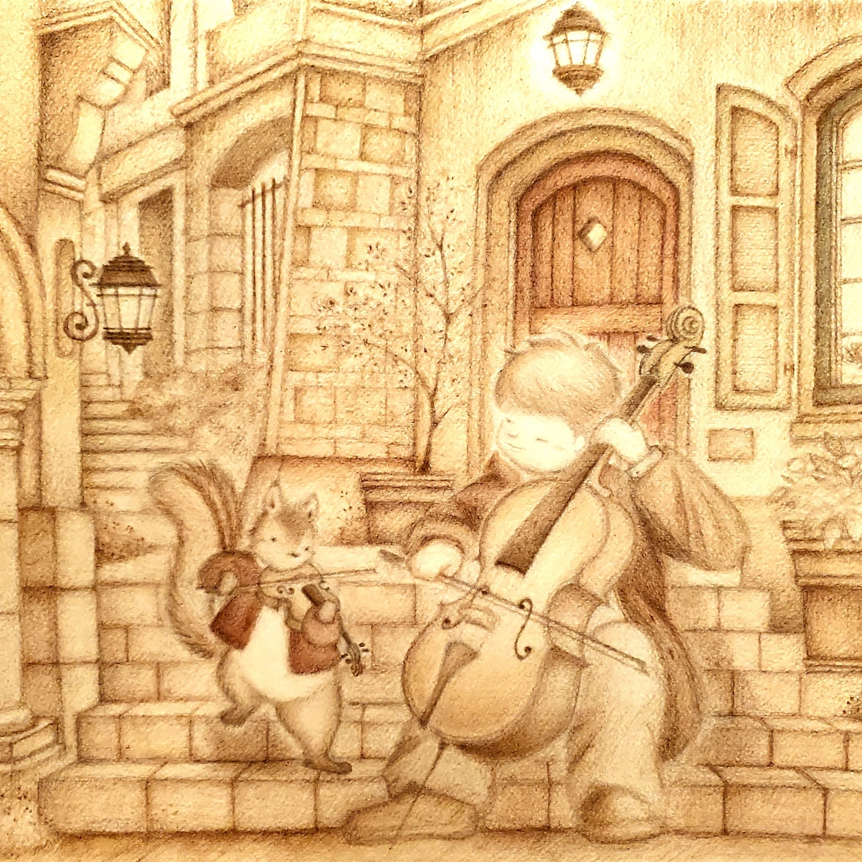 クラシックな絵本風イラスト制作いたします 世界に一枚のオリジナル☆大切な場面にイラストのお花添えます♪ イメージ7