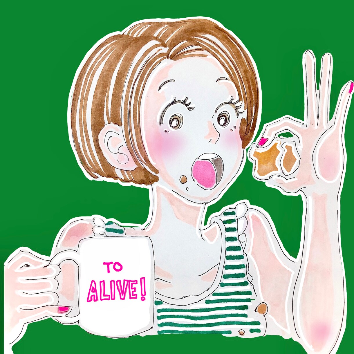 PVが上がる♡大人girlyなアイコン描きます 「カラフルで、ハッと目につく♡」アイコンを作成いたします イメージ4