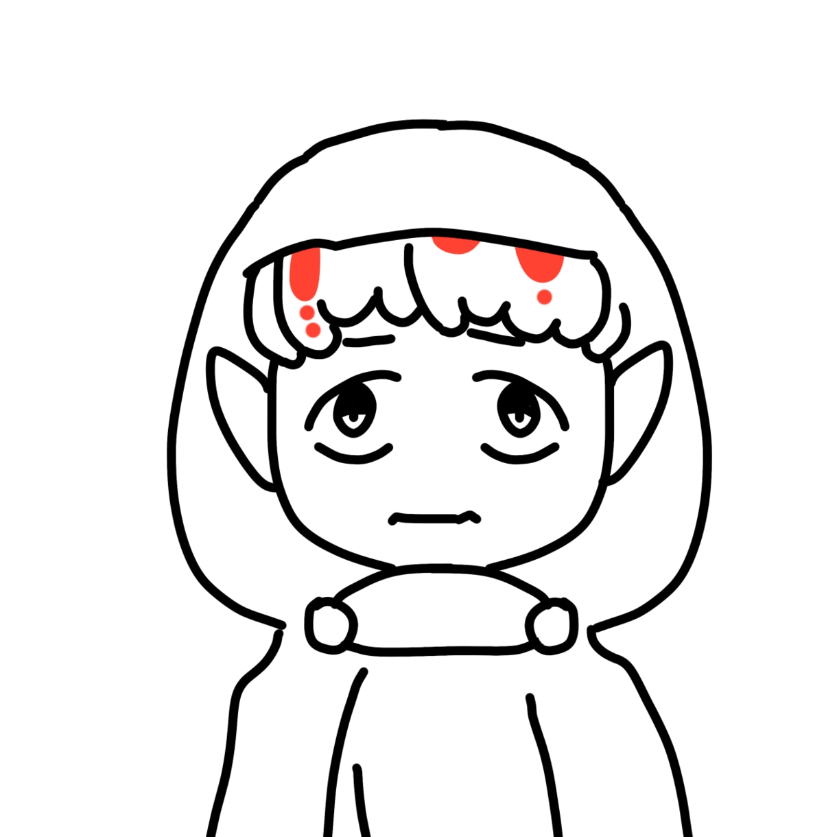 ピーキーなシンプルアイコン描けます 特徴のある目+モノクロ+差し色で個性的に◎ イメージ5