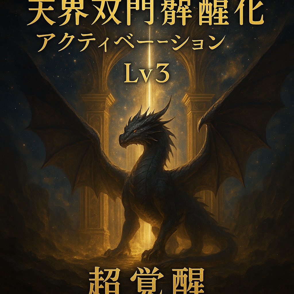 黒龍覇顕 天界双門覚醒アクティベーションします Lv3 黒龍天界双門アルティメットアクティベーション 超覚醒 イメージ2