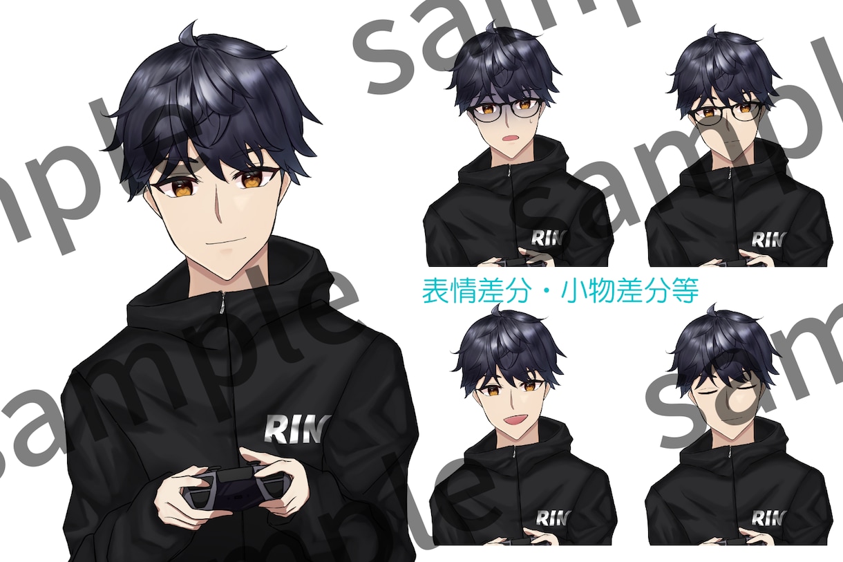 アイコンやサムネ、立ち絵に使えるイラスト制作します SNSアイコンや配信、TRPG等に使えるイラスト/立ち絵に♪ イメージ6