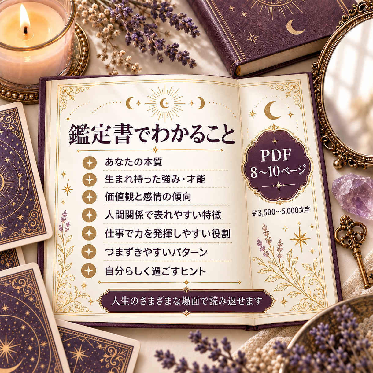あなたの本質と強みを自己理解鑑定書で読み解きます 性格・才能・心の傾向から自分らしい生き方へ イメージ3