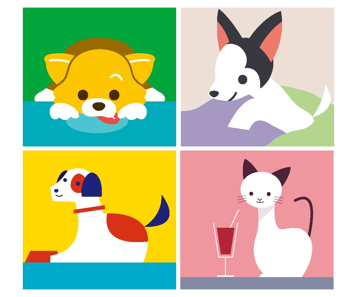 あなたのペットをモチーフにイラストを描きます シンプルなイラストなので飾ったりグッズにしたりしやすいです！ イメージ2