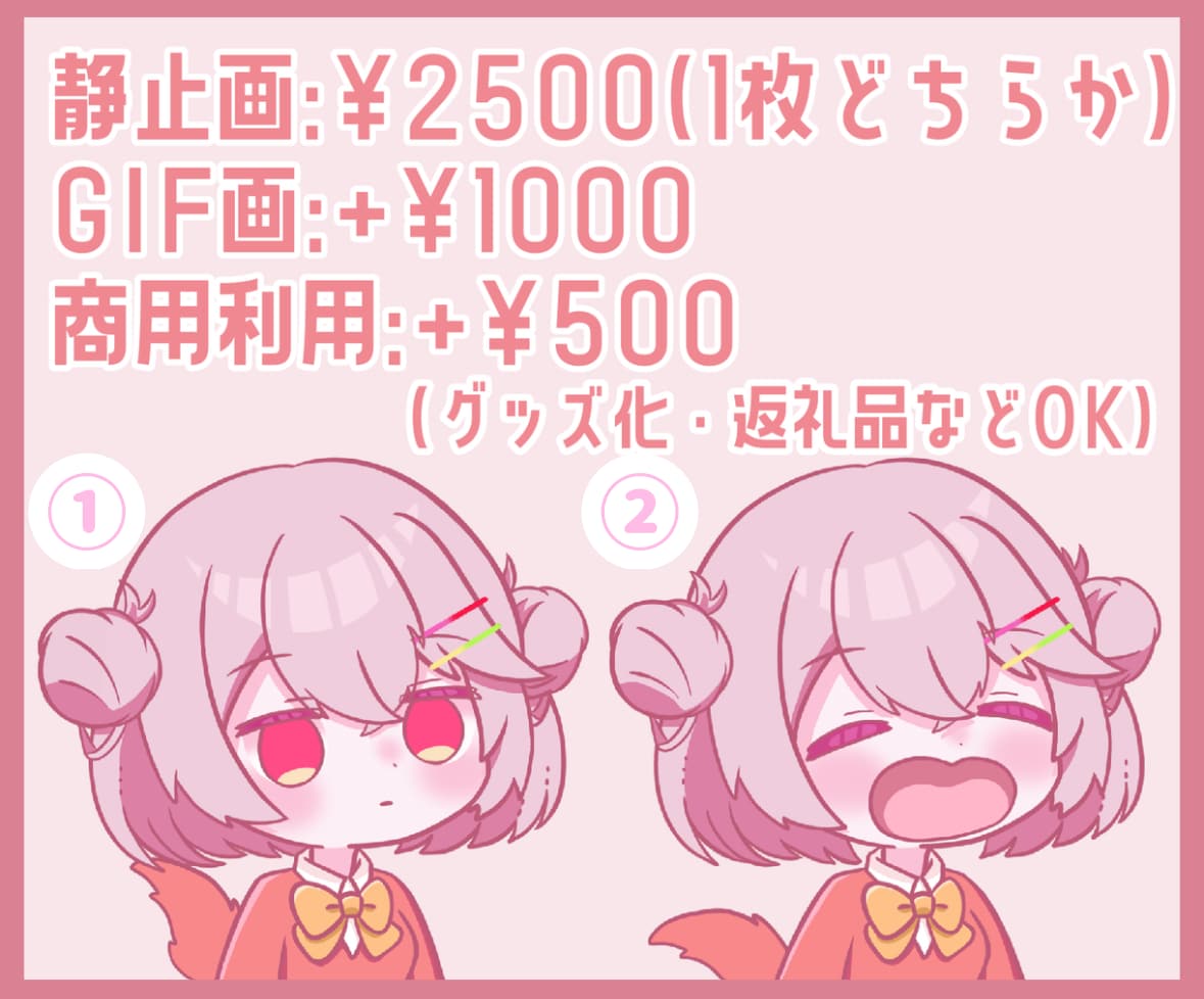 ぱくぱくGIFイラスト描きます スタンプなどで使えるぱくぱくイラストお描きします！ イメージ2
