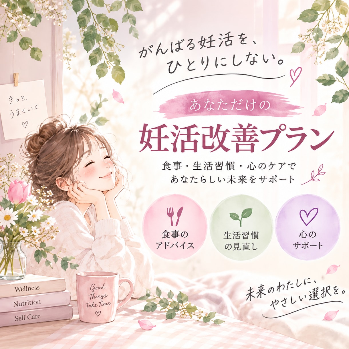 3名様限定！妊活中の食事＆栄養を個別分析します 臨床栄養医学指導士が食事＆生活習慣をまるごと分析します。 イメージ1