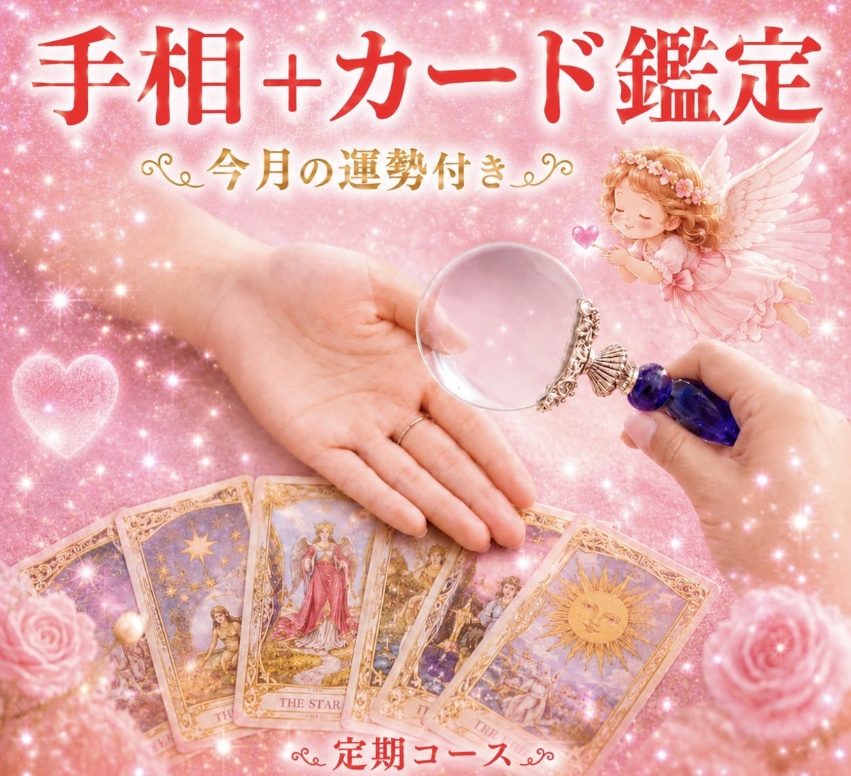 希望が見える手相➕オラクルカードで占います ！占い好きな方へ、お得な定期コース イメージ1
