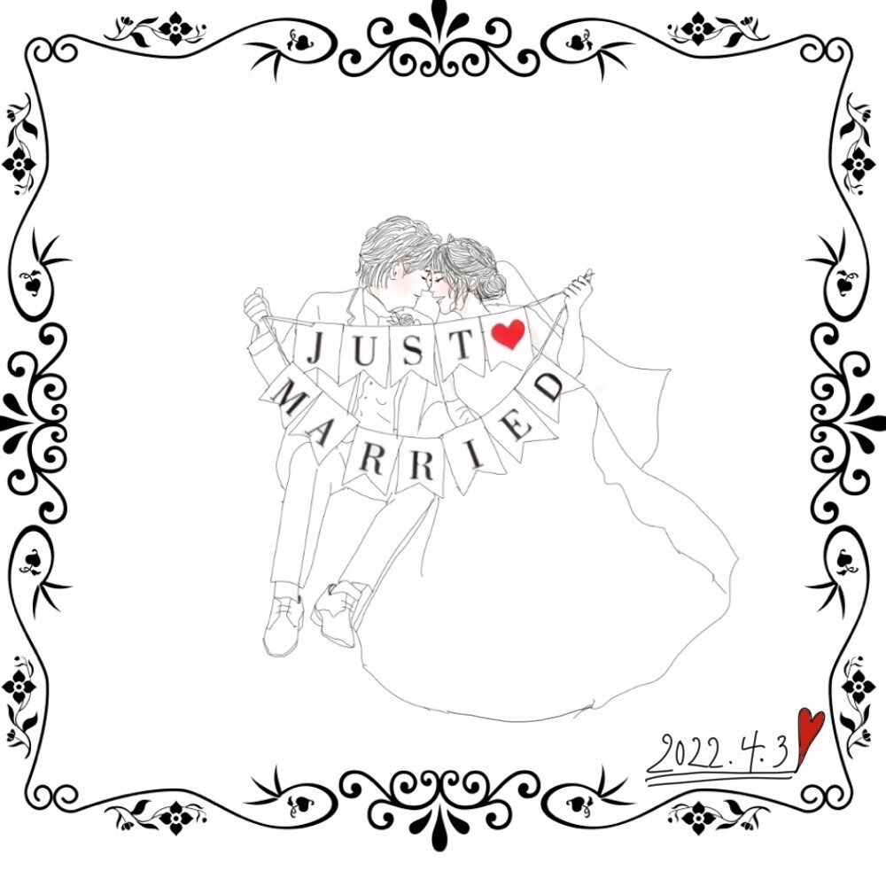 お洒落でそっくり♡思い出イラスト描きます 【5人限定3,000円☆】結婚式場、SNS、自宅でも映えます イメージ2